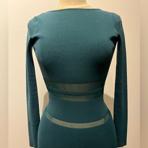 Green Long Self-Portrait Dress Size Small